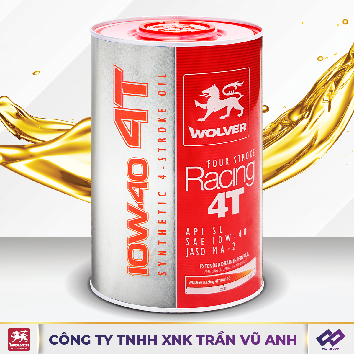 Wolver Racing 10W40 SL 1L - Synthetic